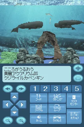 Kokoro ga Uruou - Birei Aquarium DS - Kujira, Iruka, Penguin (Japan) screen shot game playing